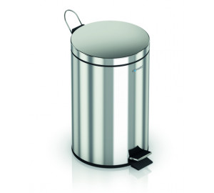 Papelera 5L inox brillante